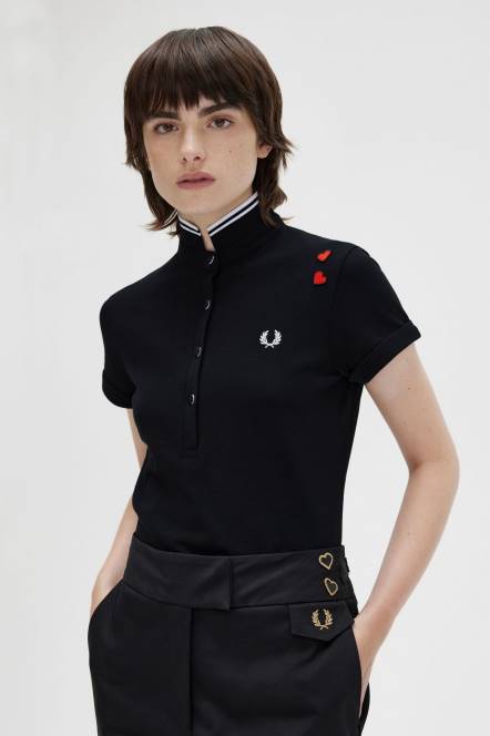 Fred Perry žene amy košulja N42N631 odjeća crno