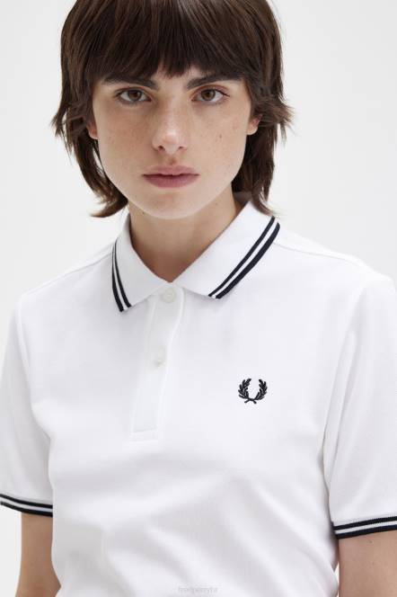 Fred Perry žene g3600 N42N627 odjeća bijelo crno