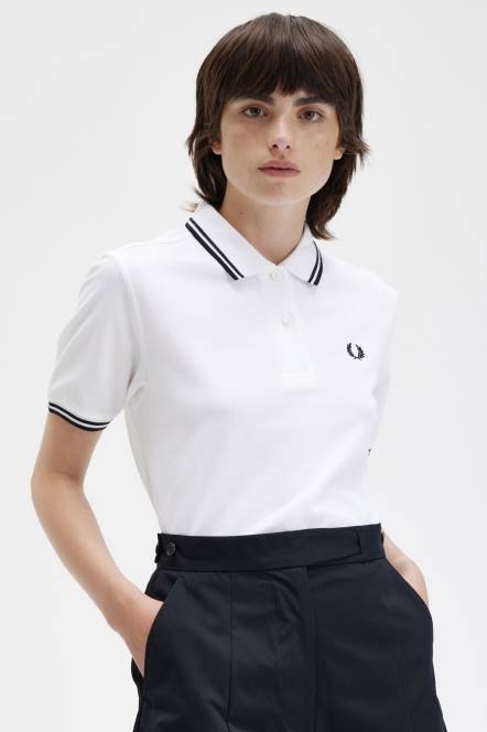 Fred Perry žene g3600 N42N627 odjeća bijelo crno