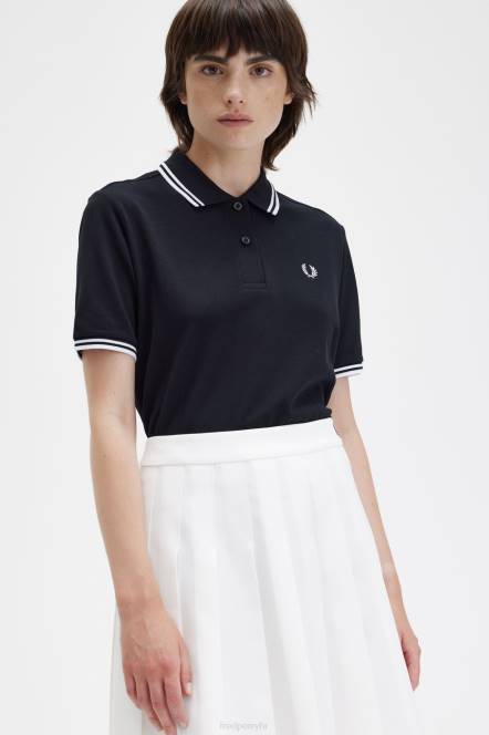 Fred Perry žene g3600 N42N632 odjeća crno bijeli