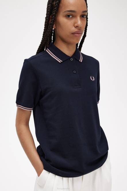 Fred Perry žene g3600 N42N635 odjeća tamnoplava/kredasto ružičasta