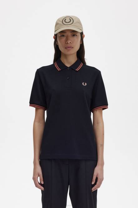 Fred Perry žene g3600 N42N636 odjeća crna/svijetla hrđa