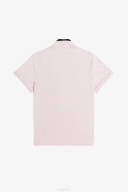 Fred Perry žene pique košulja s vrhom N42N640 odjeća mliječno ružičasta