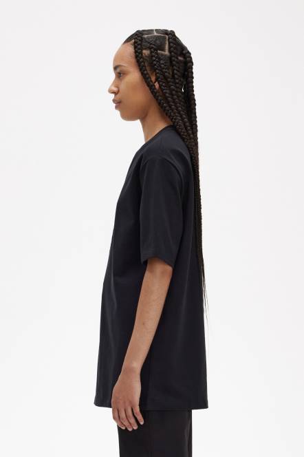 Fred Perry žene majica s lovorovim vijencem N42N665 odjeća crno