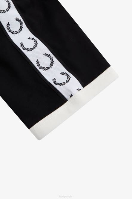 Fred Perry žene oblijepljena ringer majica N42N657 odjeća crno