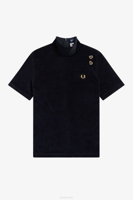 Fred Perry žene top od velura N42N654 odjeća zlato