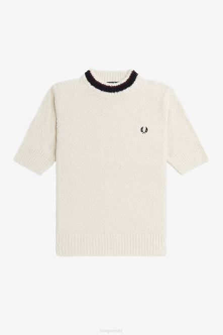 Fred Perry žene boucle džemper kratkih rukava N42N684 odjeća crno