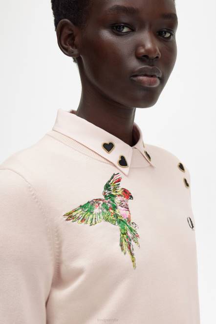 Fred Perry žene izvezeni džemper N42N678 odjeća crno