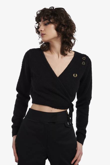 Fred Perry žene omotati kardigan N42N681 odjeća tonski leopard