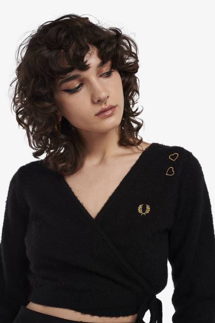 Fred Perry žene omotati kardigan N42N681 odjeća tonski leopard