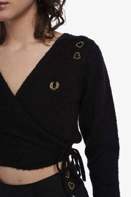 Fred Perry žene omotati kardigan N42N681 odjeća tonski leopard