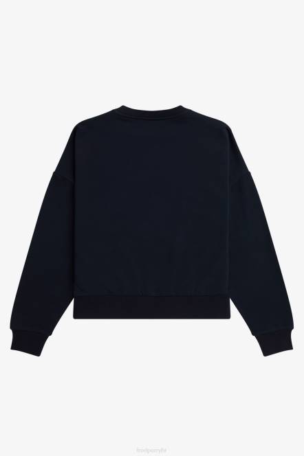 Fred Perry žene odvažna majica s lovorovim vijencem N42N648 odjeća mornarica