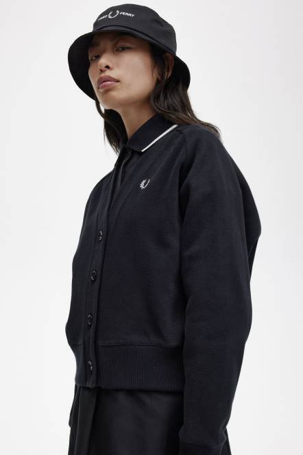 Fred Perry žene sweatshirt kardigan N42N646 odjeća crno