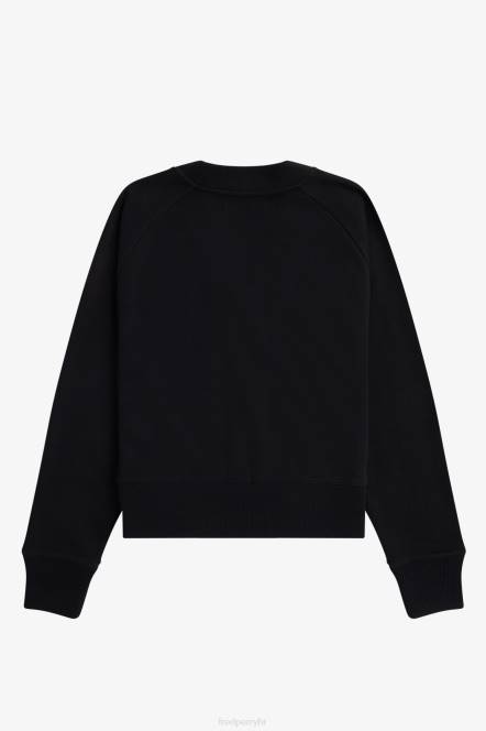 Fred Perry žene sweatshirt kardigan N42N646 odjeća crno