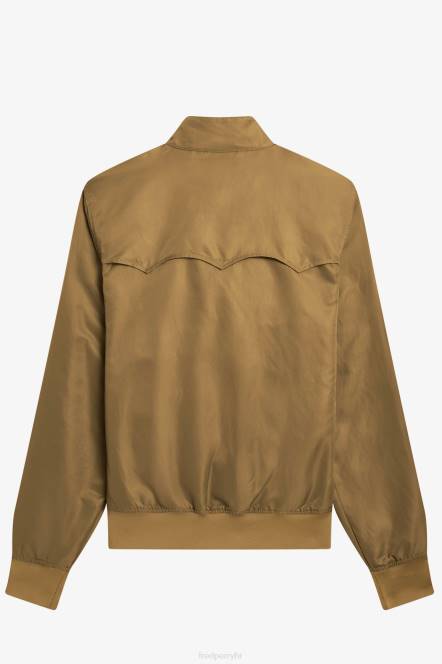 Fred Perry žene Jakna s podstavom s printom i zatvaračem N42N599 odjeća crno