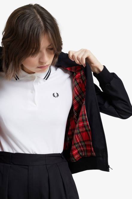 Fred Perry žene harrington jakna N42N594 odjeća crna/šampanjac