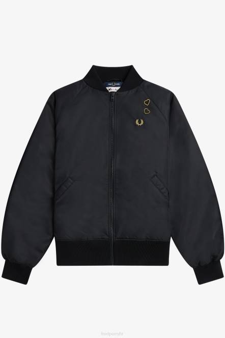Fred Perry žene izvezena bomber jakna N42N597 odjeća mliječno ružičasta
