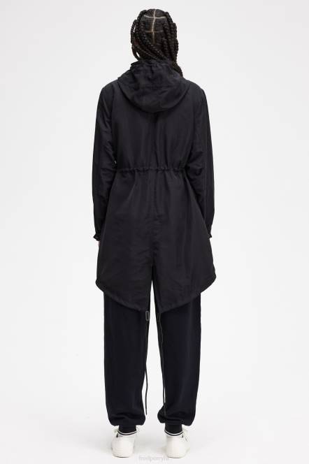 Fred Perry žene parka od školjki N42N595 odjeća crno